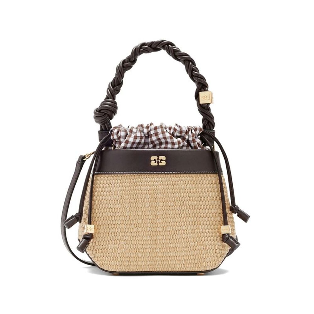 Ganni Neutrals Bucket Bags Women